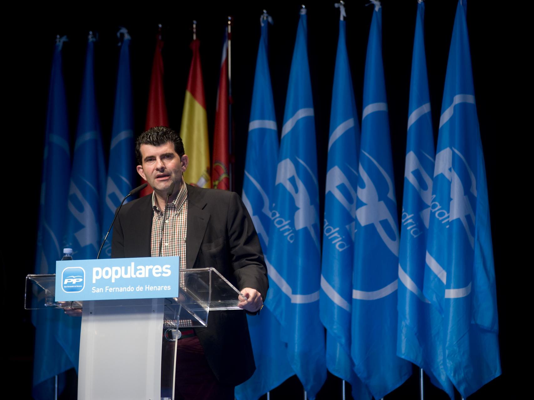 Bartolomé González, en un acto en San Fernando de Henares.
