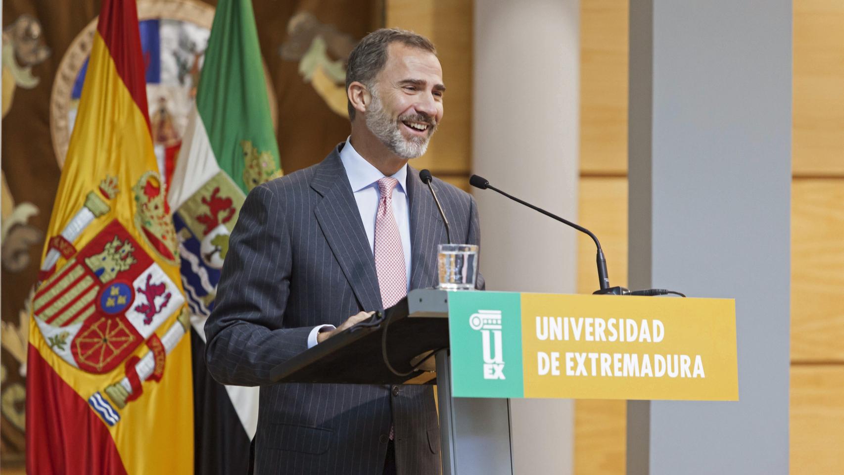 Felipe VI en la apertura del año universitario.