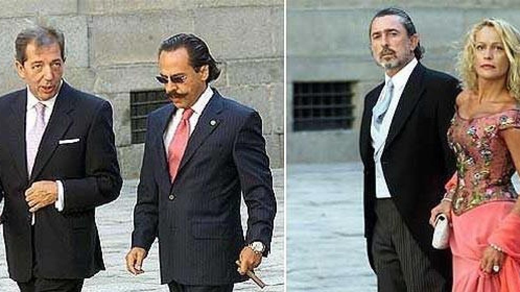 Francisco Correa y El Bigotes, en la boda de la hija de Aznar.