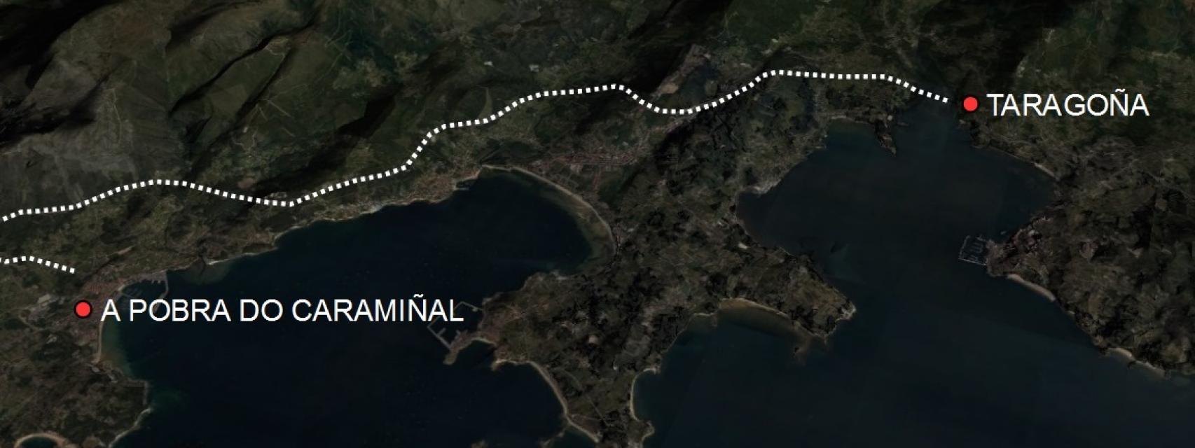 Entre A Pobra do Caramiñal y Taragoña hay veinte kilómetros de distancia.