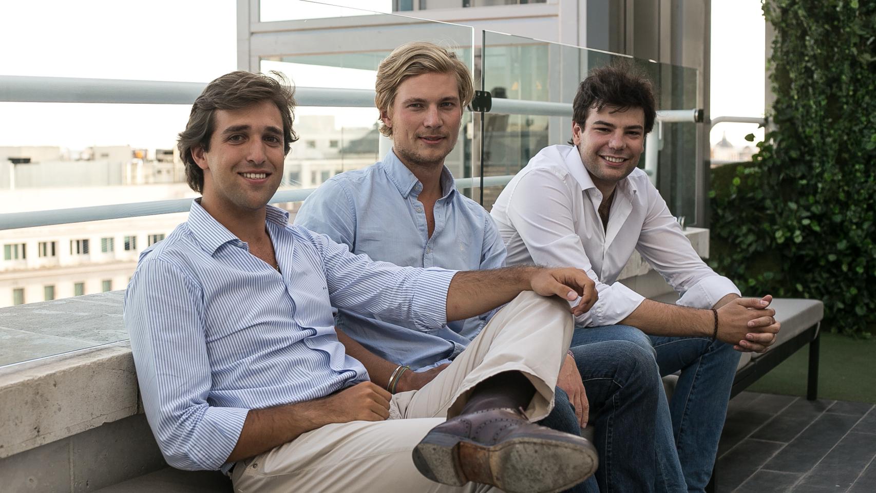 De izqda a drcha, Jorge Schnura, Philip von Haven y Eiso Kant.