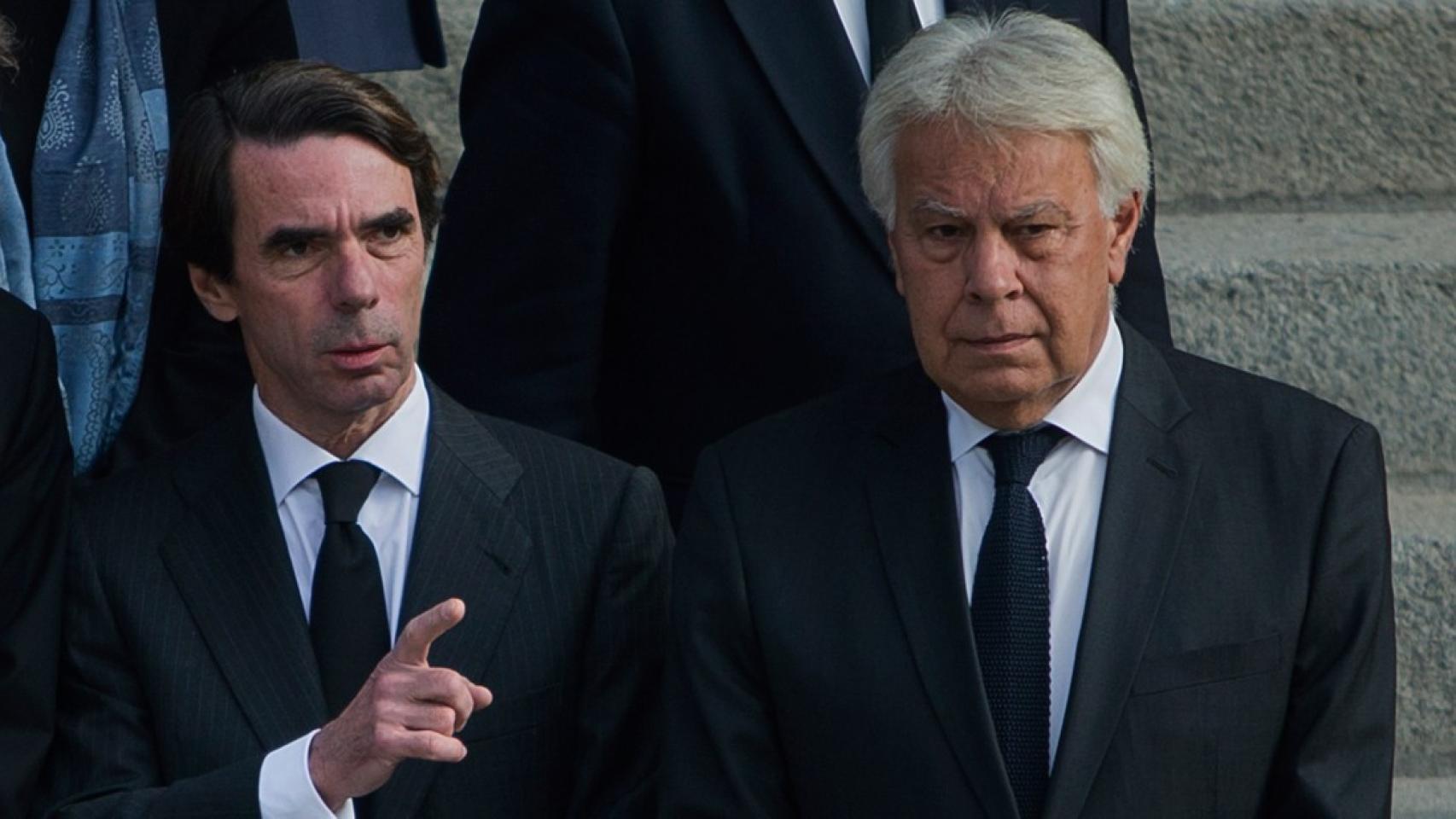 José María Aznar y Felipe González.