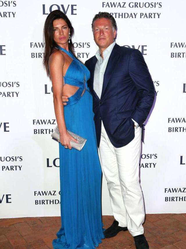 Elías Sacal en la fiesta aniversario de Fawaz Gruosi