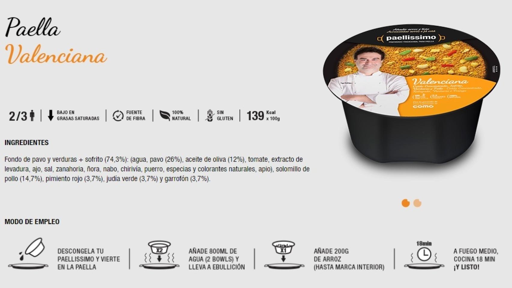 La paella valenciana del cocinero Pepe Rodríguez.