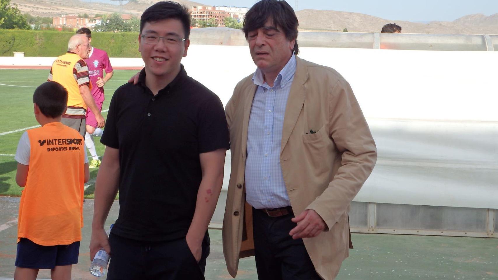 Li Xiang y Rubén Iglesias.