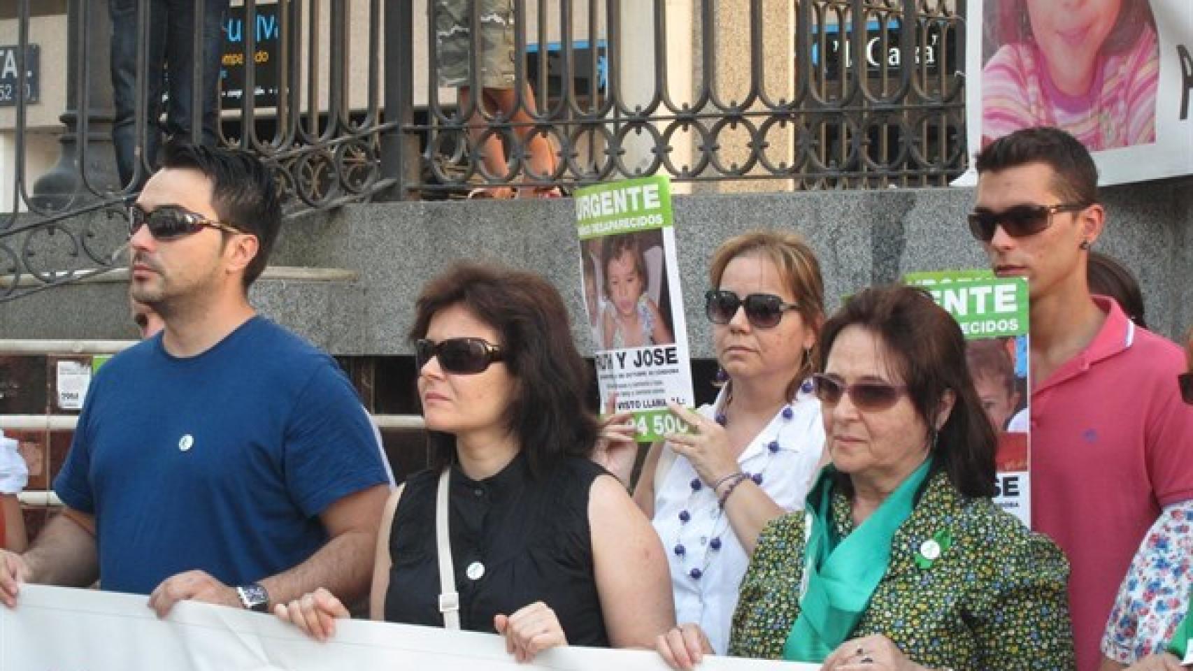 Ruth Ortiz, en una de las protestas durante el juicio a su ex marido.