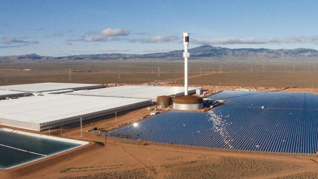 invernaderos en el desierto