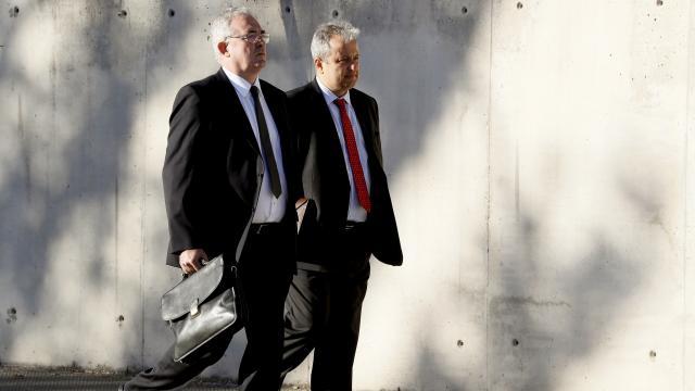 El exconsejero delegado de Bankia Francisco Verdú (i) a su llegada a la Audiencia Nacional