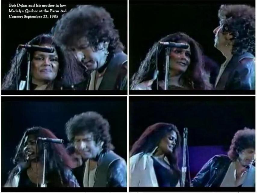 Bob durante un concierto con Carol Dennis