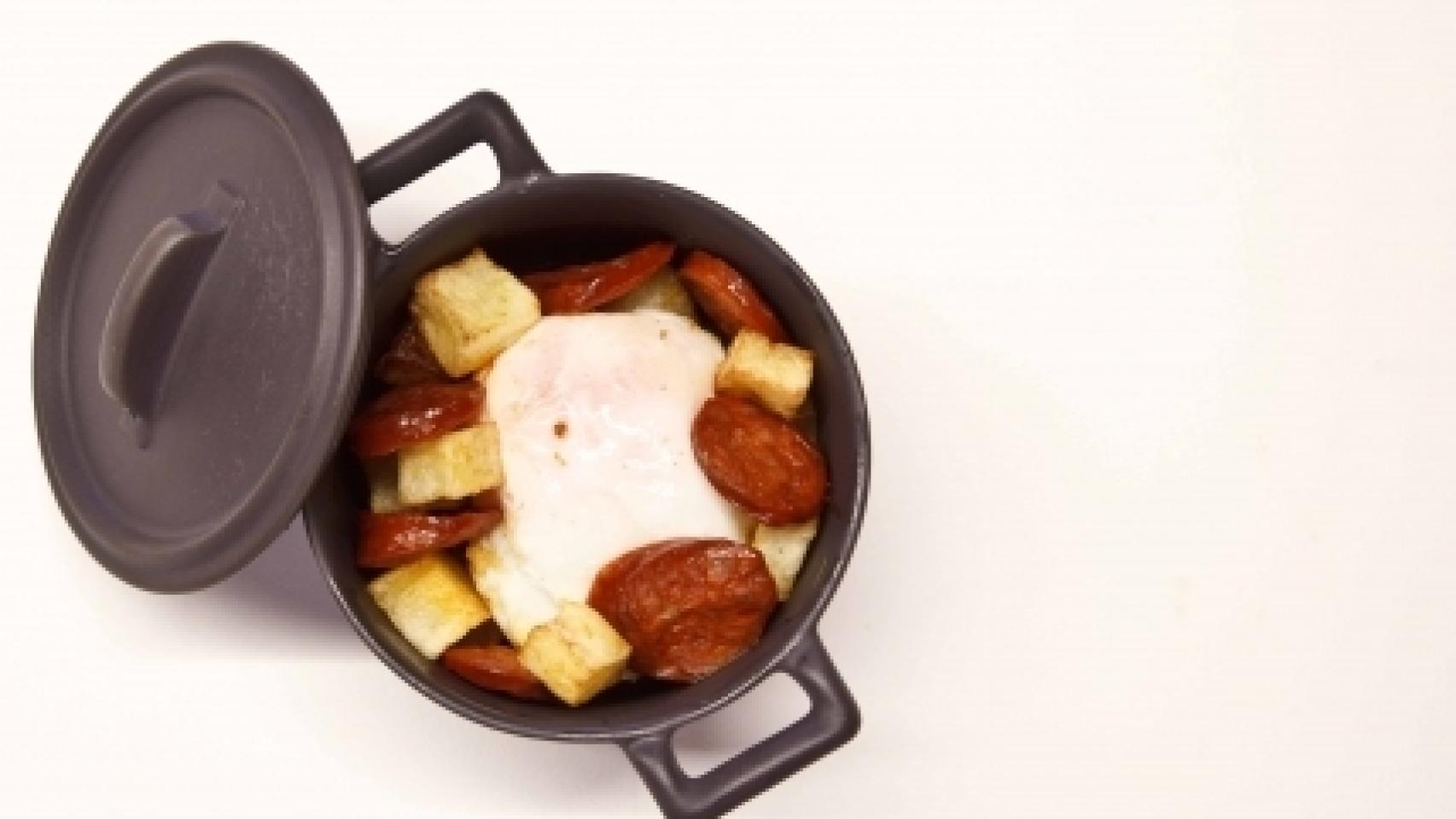 Huevo de corral a 65º en Tondeluna.