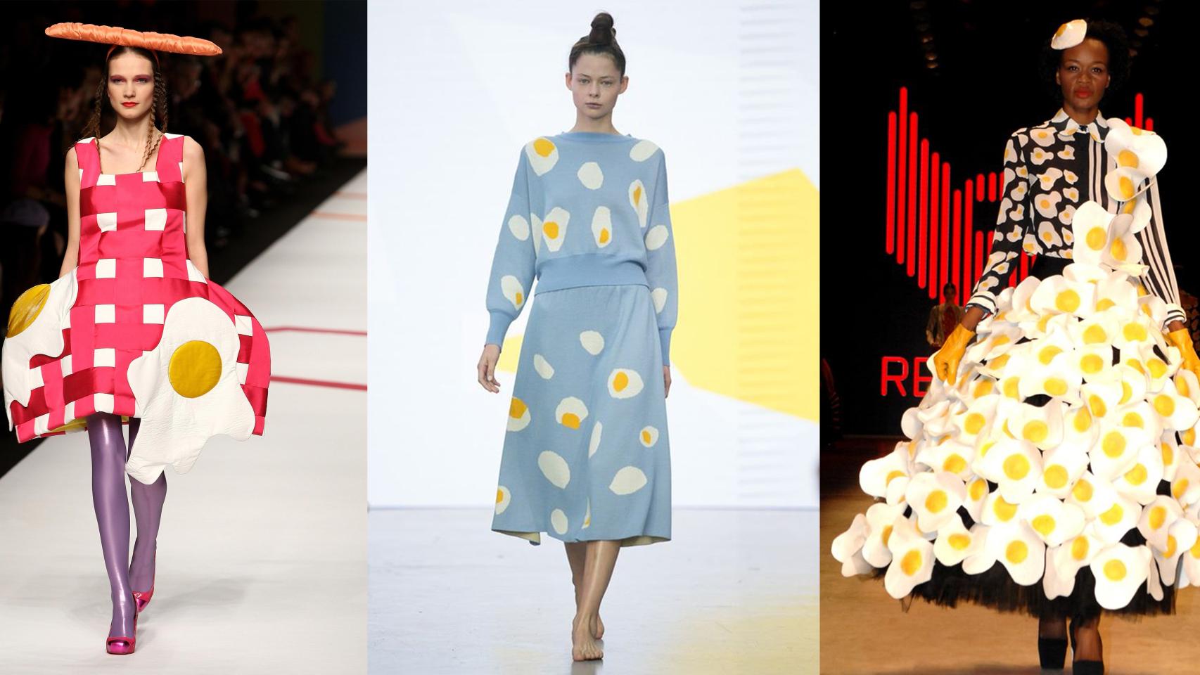 De izquierda a derecha, desfiles de Ágatha Ruiz de la Prada, Yii y Tanju Babacan.