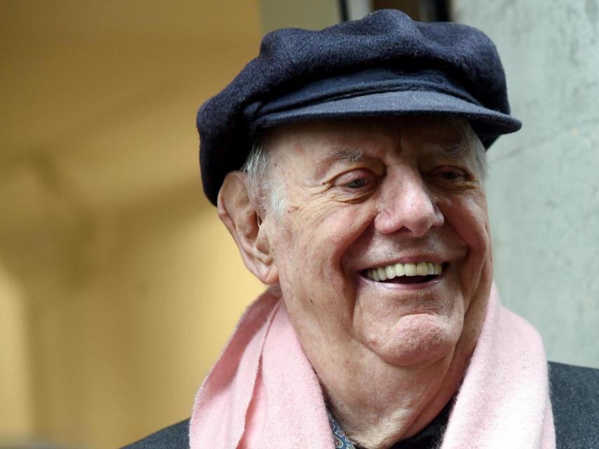 El dramaturgo y actor italiano Dario Fo el pasado mayo, en Milán.