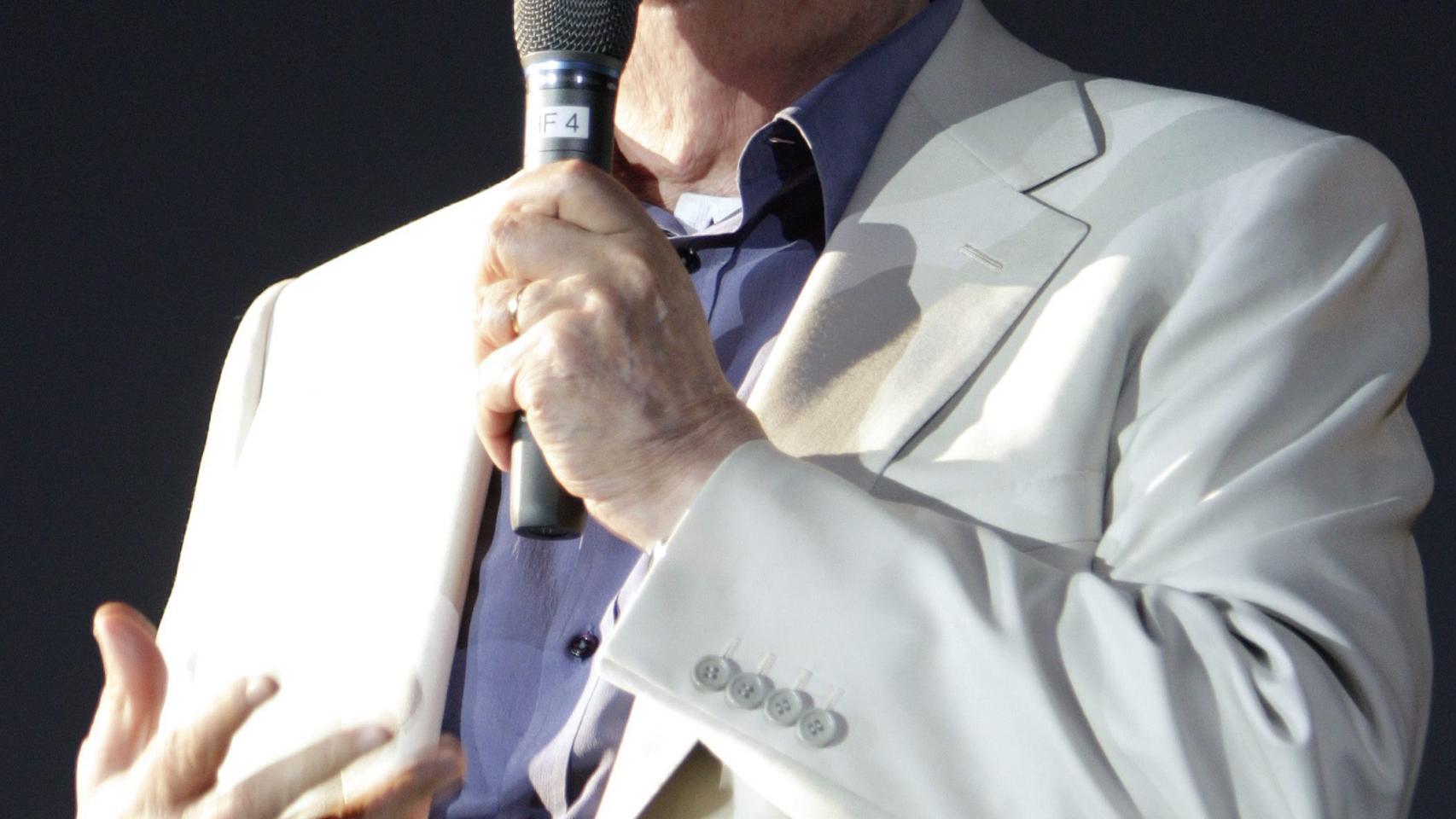 El dramaturgo Dario Fo, en uno de sus últimos actos.