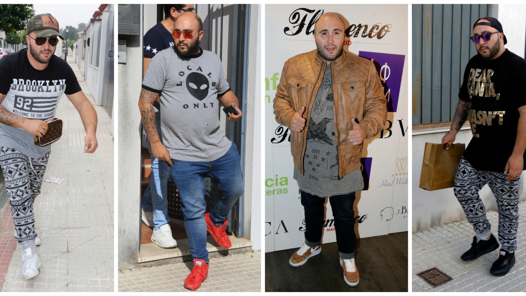 Kiko Rivera embutido en diferentes looks.