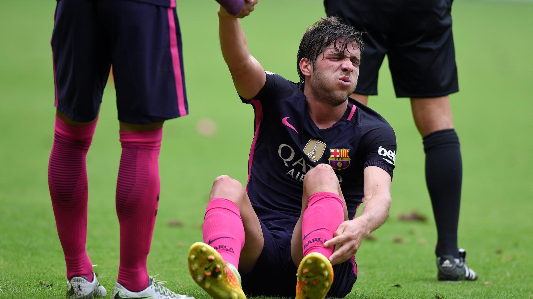 Sergi Roberto, en el partido contra el Sporting de Gijón.