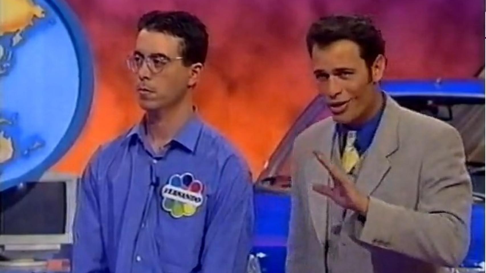 Fernando Cerezo concursando en La Ruleta de la Suerte.