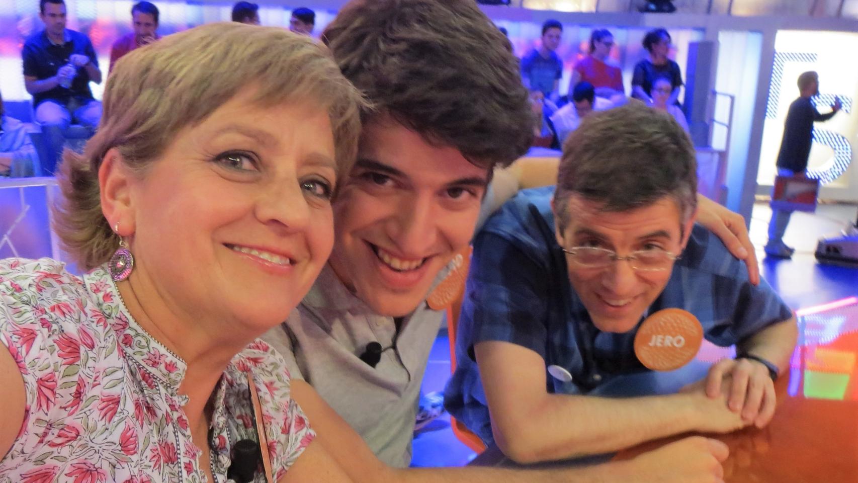 Jerónimo Hernández junto a David Leo, en Pasapalabra.