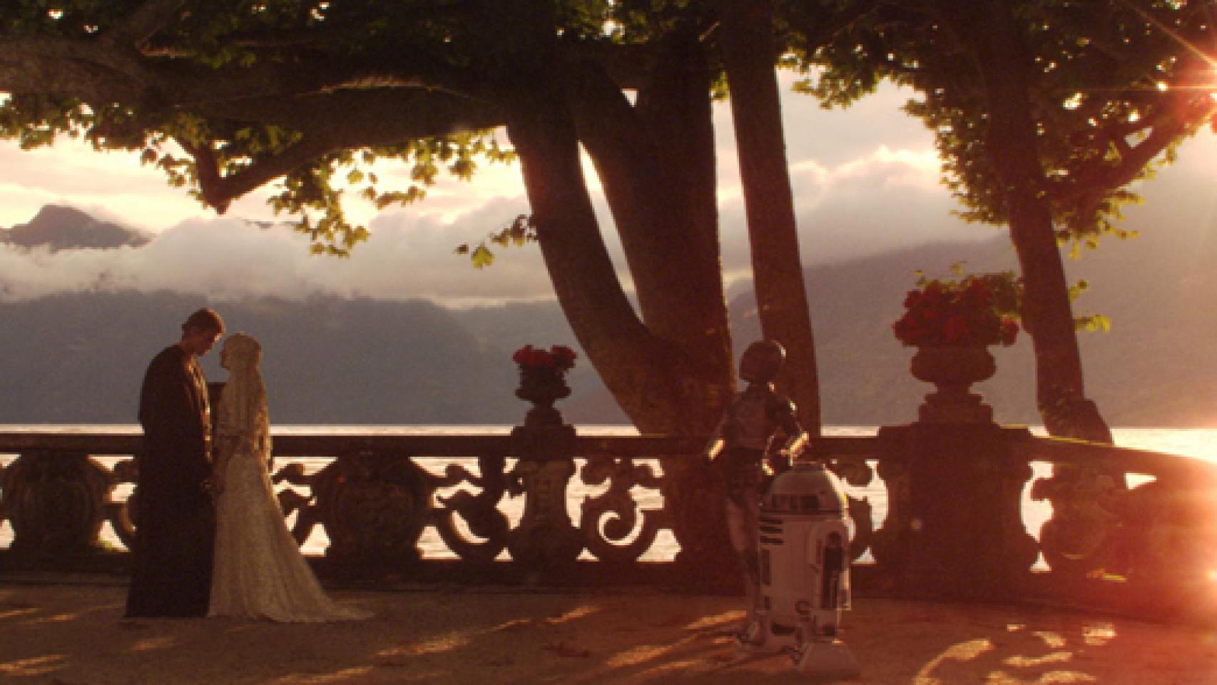 Escena de la saga Star Wars, rodada en una terraza de la Villa del Balbianello.
