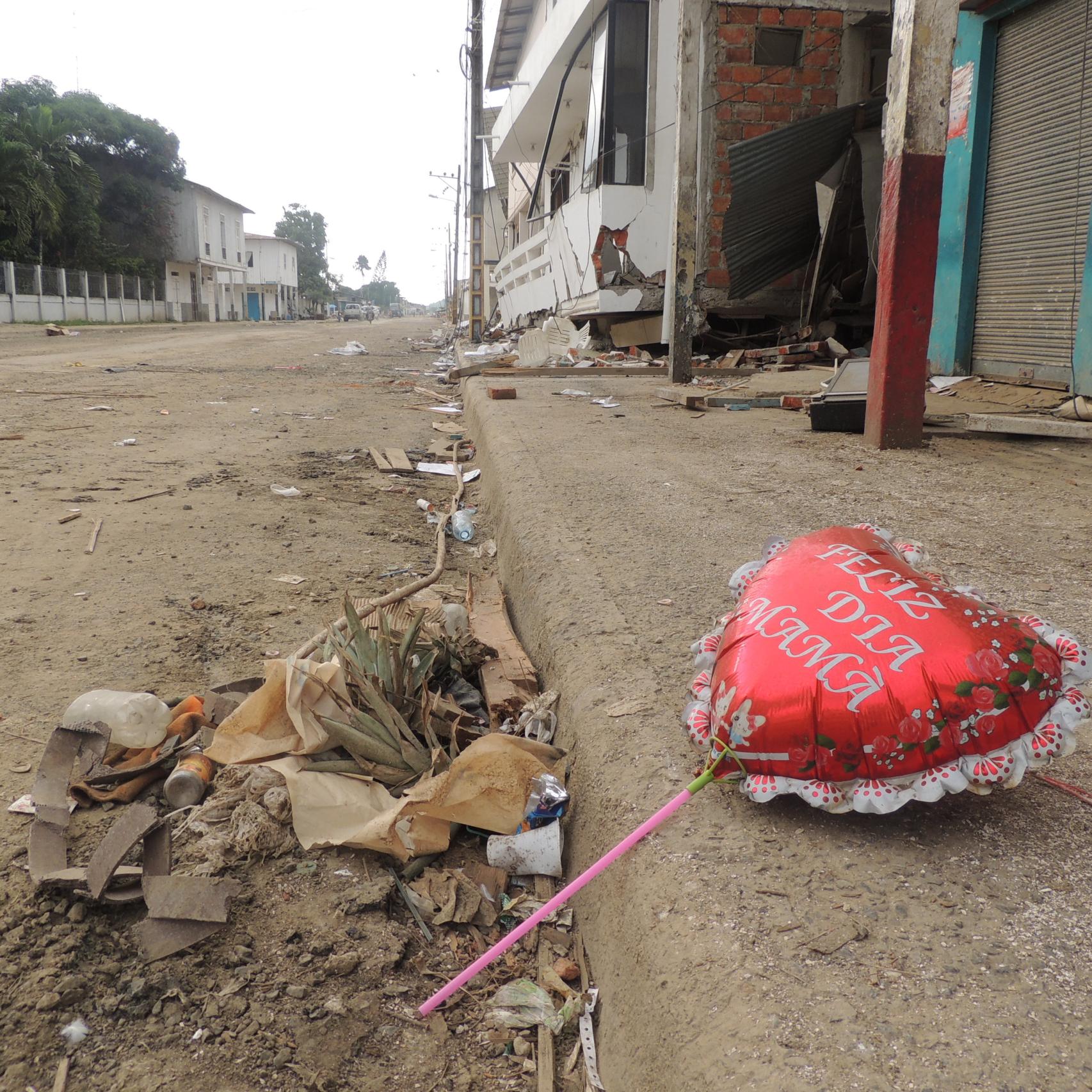 Un globo de felicitación del Día de la madre.