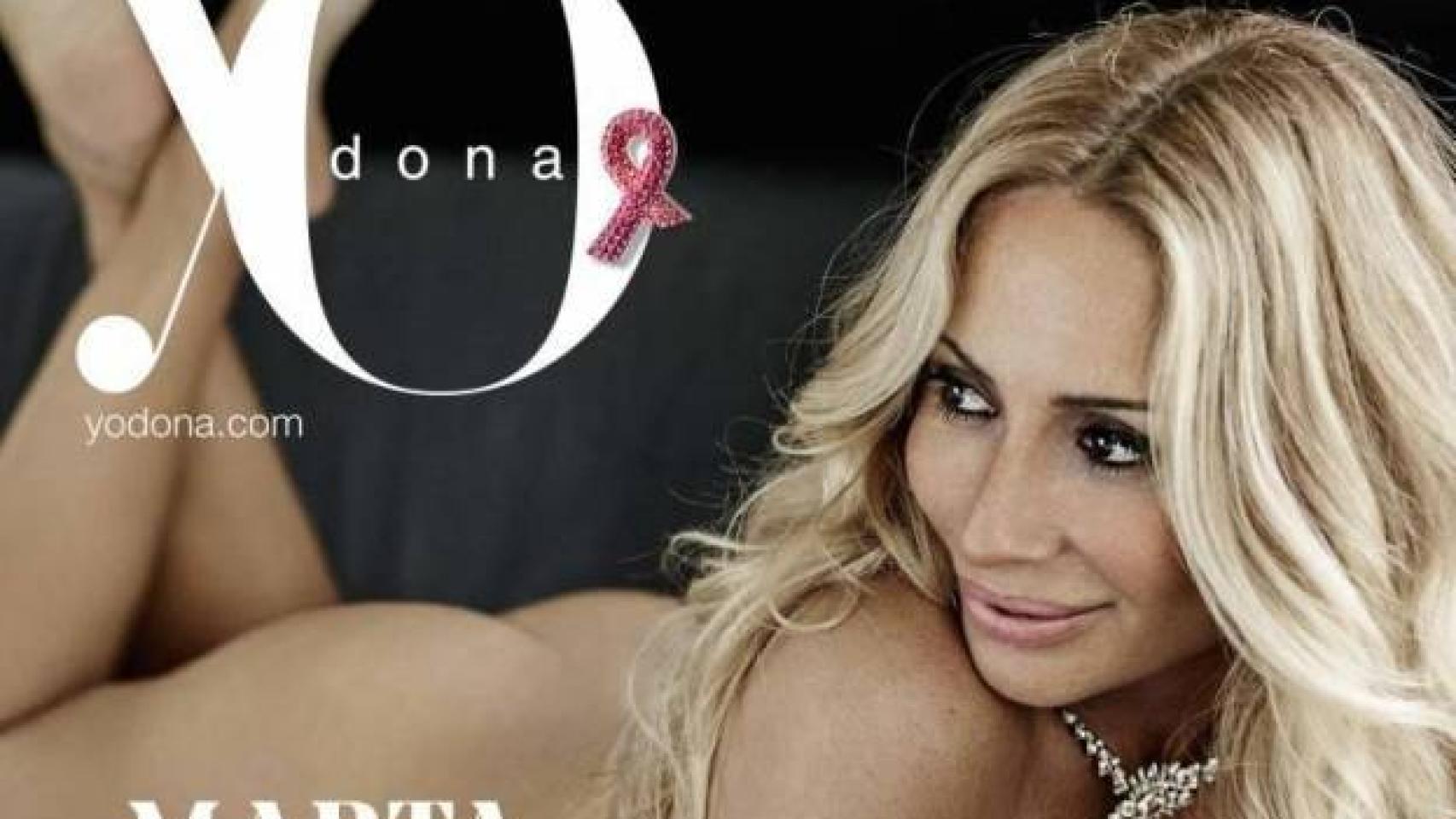 La cantante Marta Sánchez desnuda