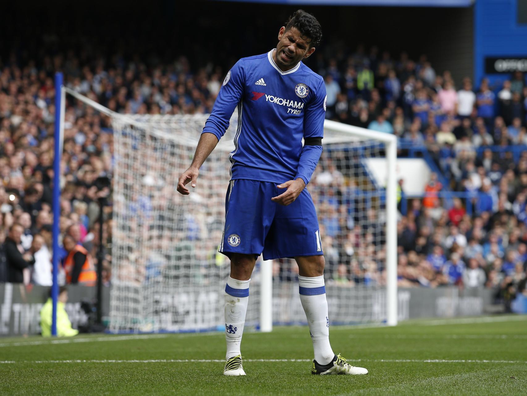Diego Costa en un partido del Chelsea.