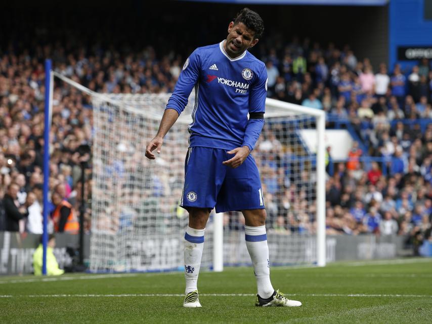 Diego Costa en un partido del Chelsea.