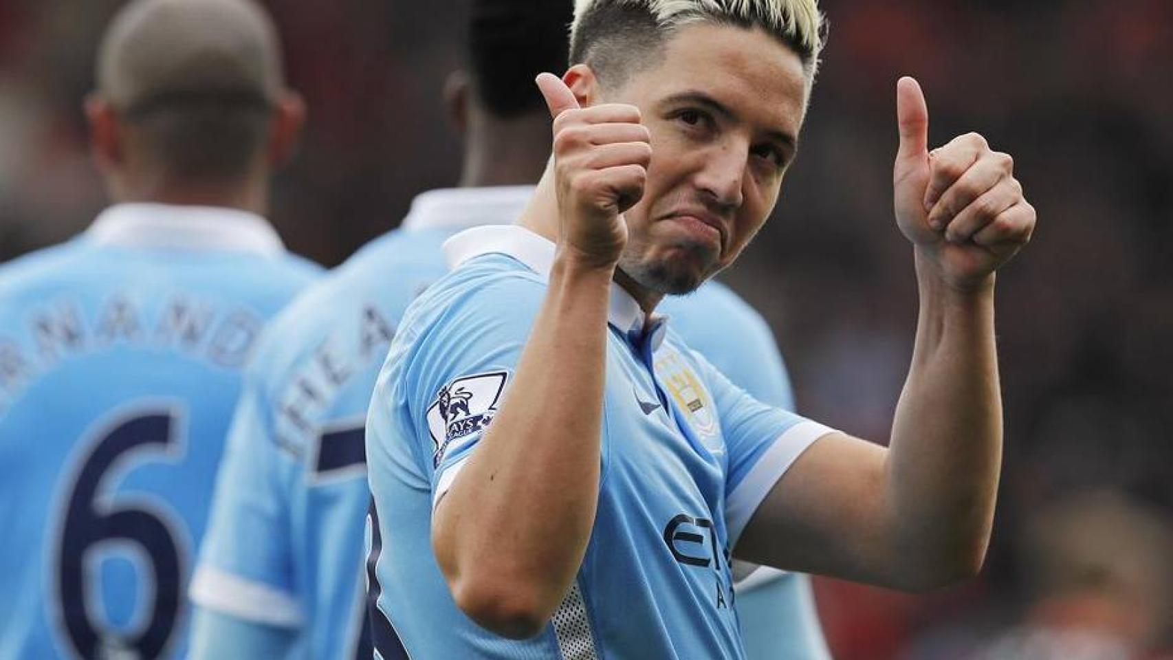 Nari en su última etapa con el Manchester City.