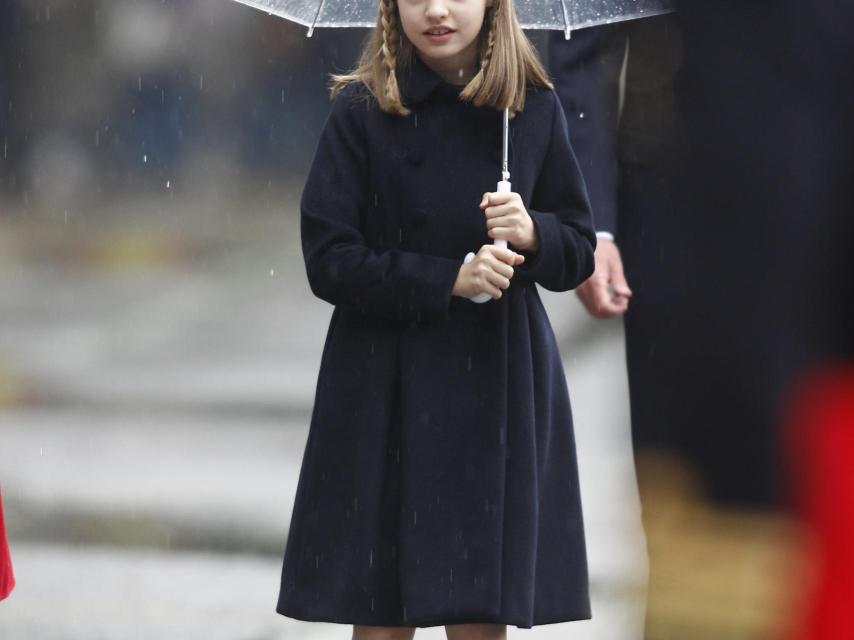 Leonor, el pasado 12 de octubre durante el desfile de la Fiesta Nacional.