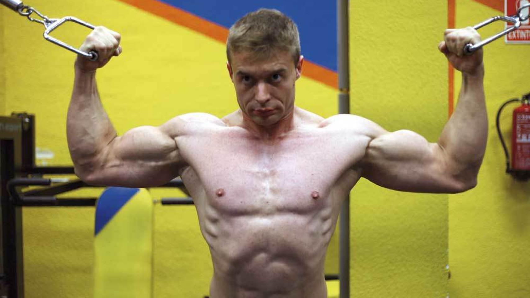 Antonio Ortiz, asiduo del gimnasio.