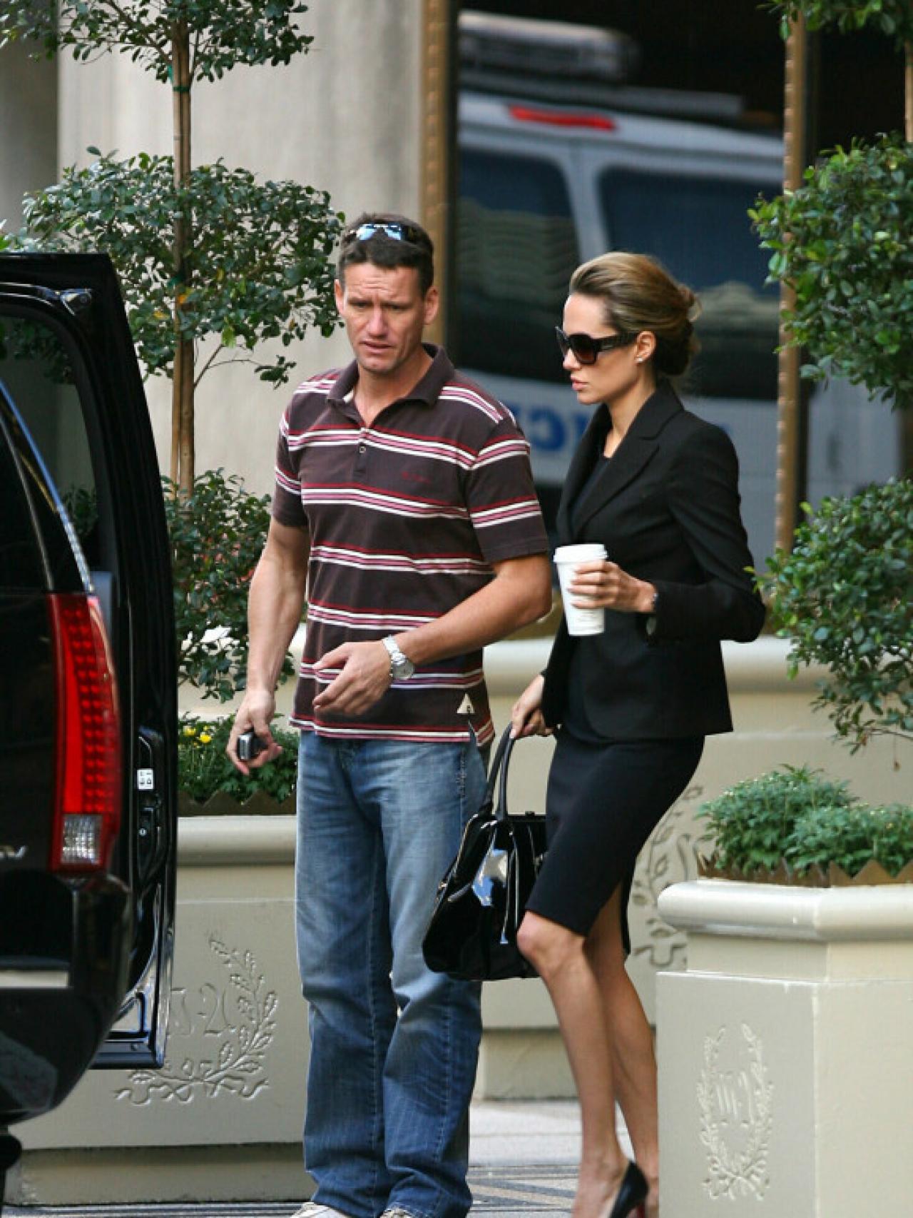 Billy y Angelina en una calle de Los Ángeles.