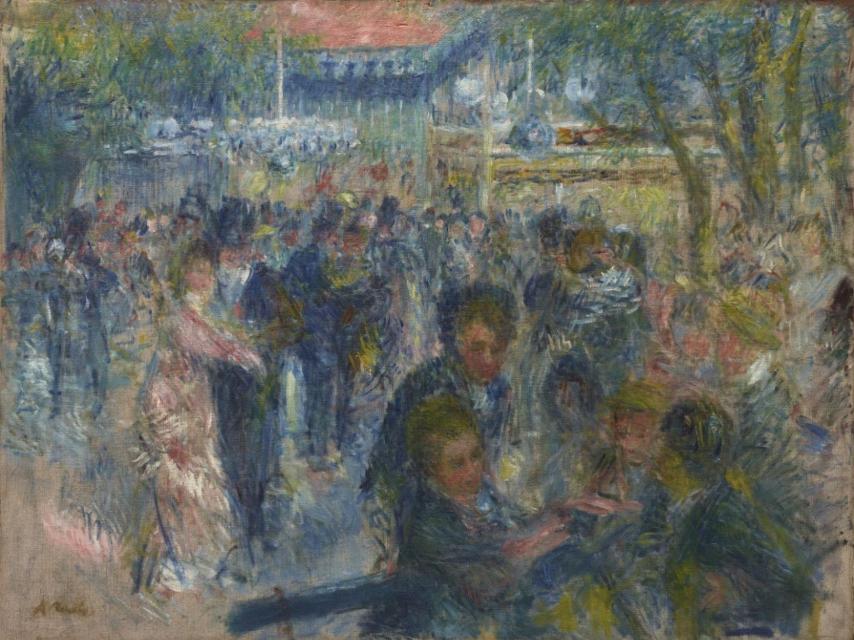 El Thyssen ha incluido un boceto del Moulin de la Galette, cuyo original tiene Mapfre.