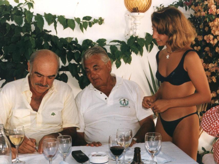 El intérprete durante sus 66 cumpleaños en Marbella