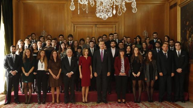 Audiencia con los premiados del pasado año en el hotel Reconquista de Oviedo.