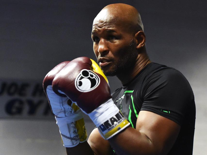 Hopkins durante un entrenamiento en su Philadelphia natal.