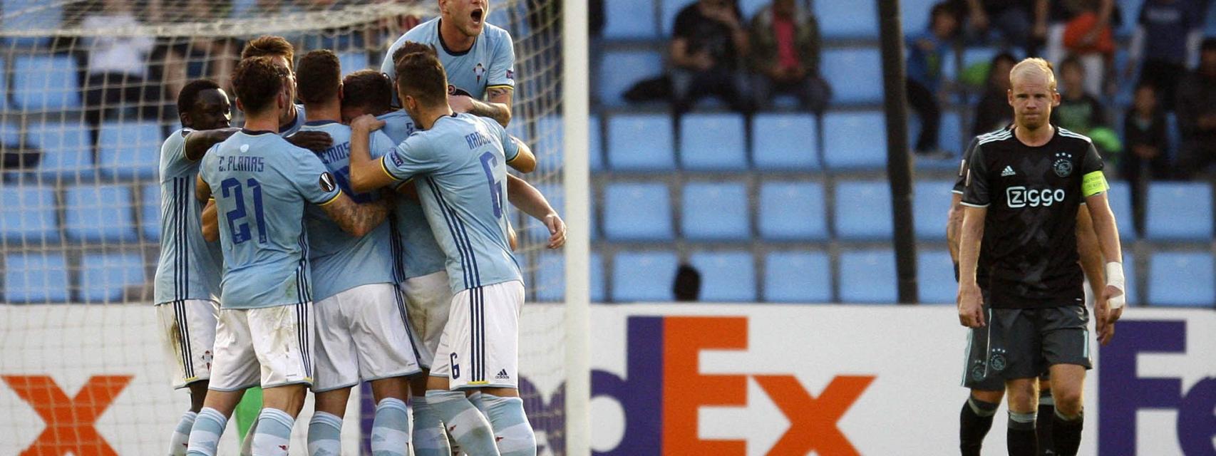 El Celta rescata un punto ante el Ajax (2-2)