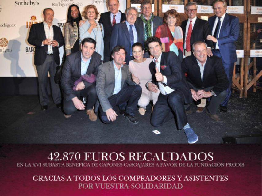 Imagen de la subasta de capones de Cascajares el año pasado