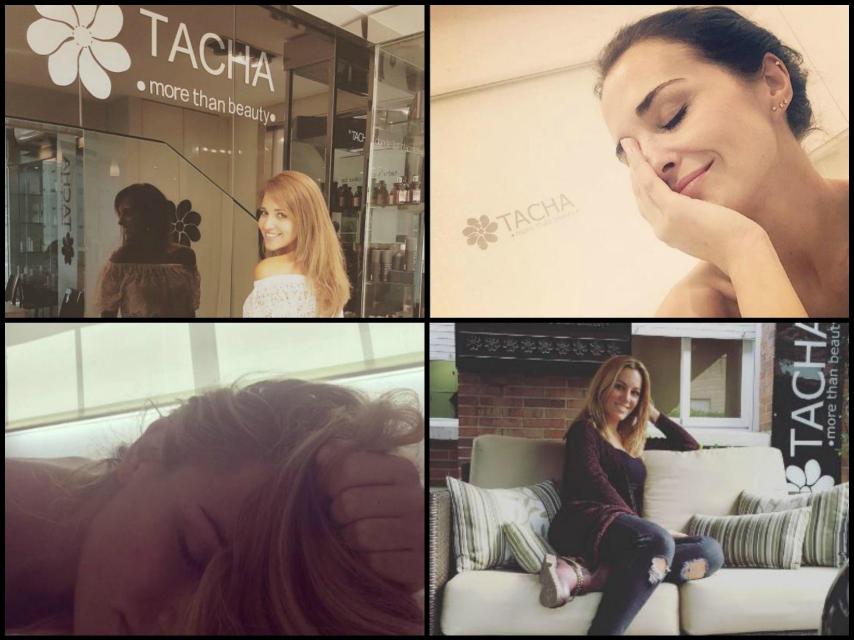 Edurne y Paula Echevarría durante sus tratamientos en Tacha.