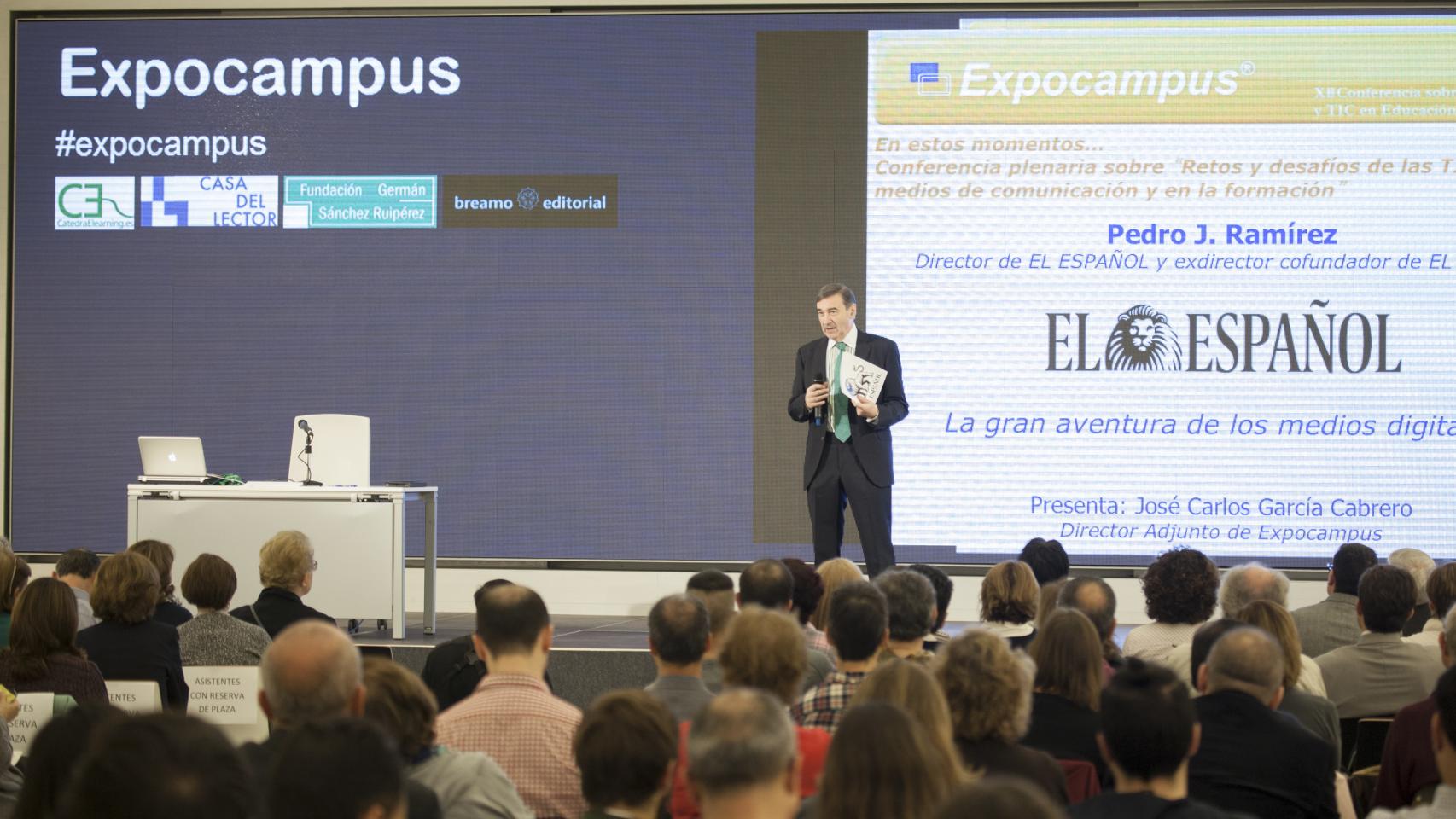 Ramírez ha titulado su conferencia: 'La gran aventura de los medios digitales'