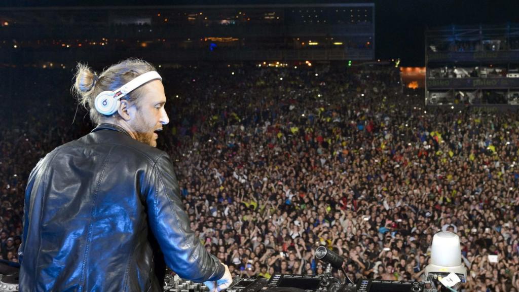 David Guetta durante una actuación en Suiza.