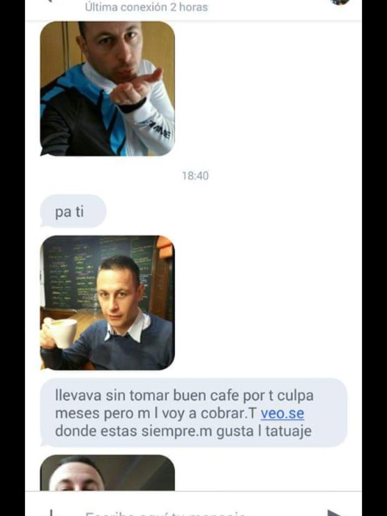 Más amenazas telefónicas de Iván a su exnovia, esta vez adjuntando fotos suyas.