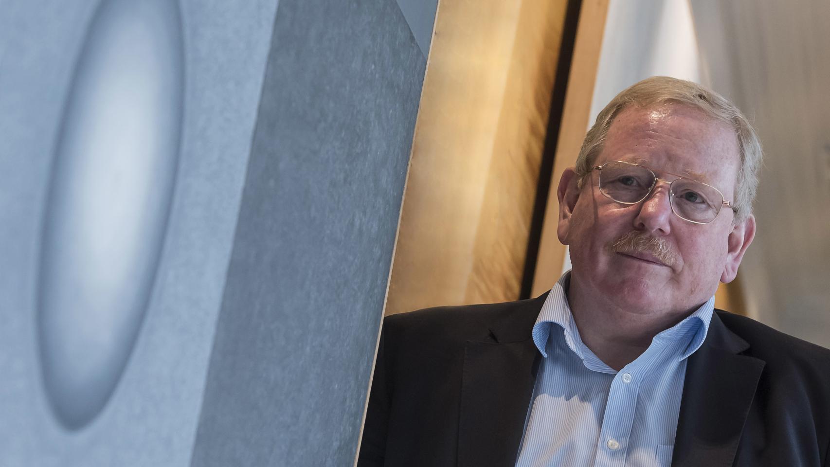 Reinhard Genzel, en la sede del Paseo de Recoletos.