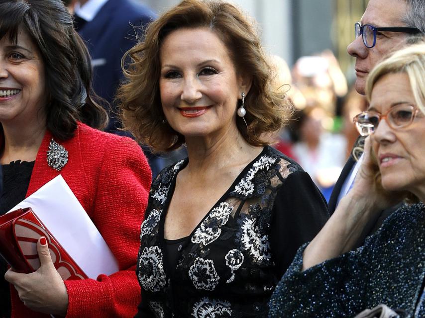 Paloma Rocasolano, a su llegada al teatro Campoamor este viernes.