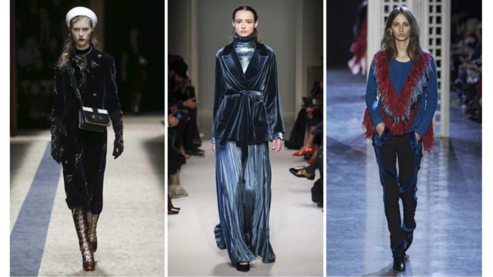 De izq. a dcha. looks de Prada, Luisa Beccaria y Altuzarra.