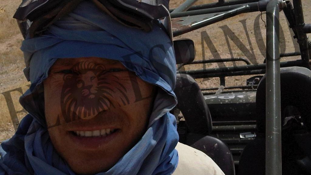 Pierre Dadak en uno de sus viajes.