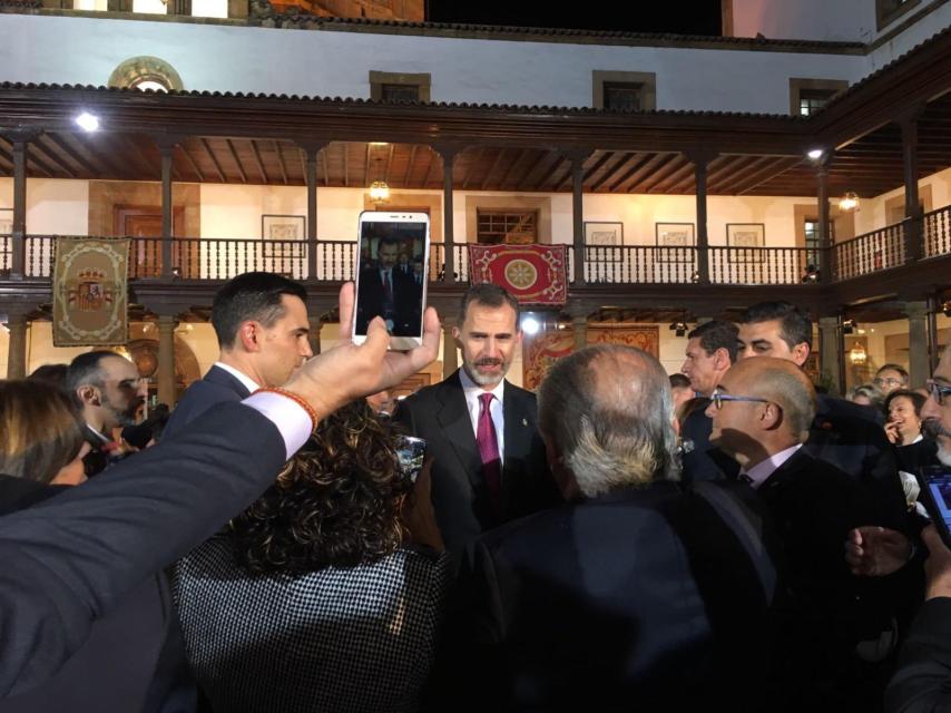 Felipe VI, durante los Premios Princesa de Asturias.