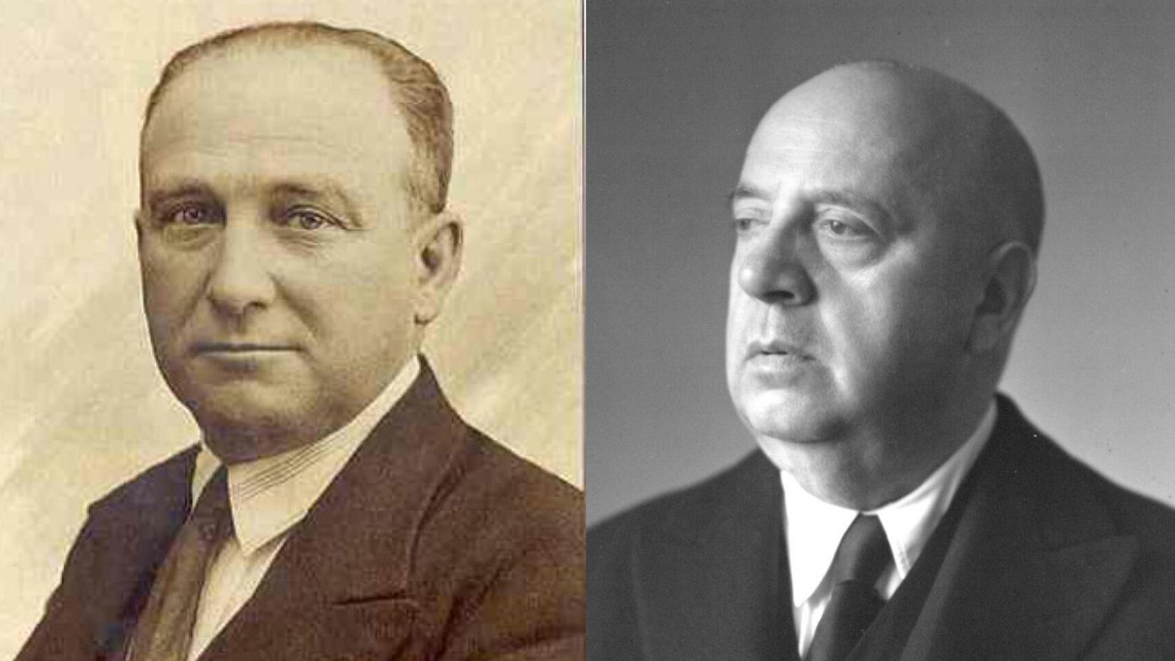 Largo Caballero e Indalecio Prieto.