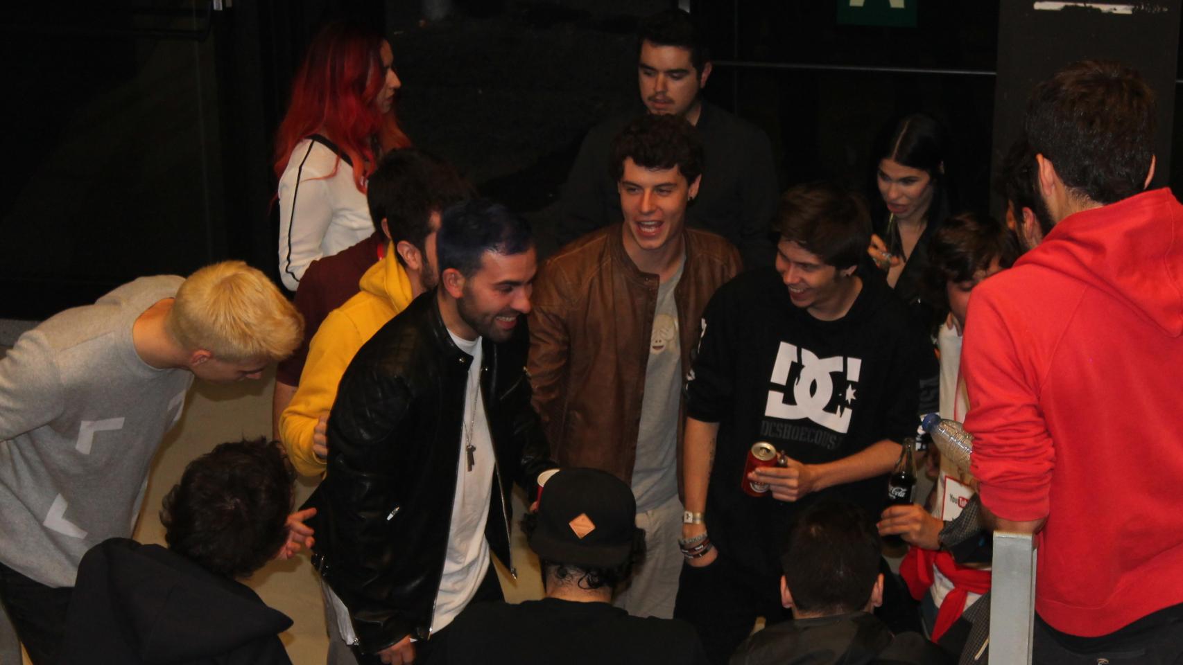 El Rubius, minutos antes de salir al escenario.