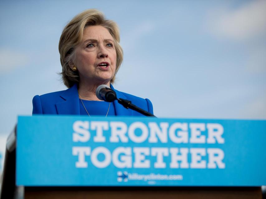 Hillary Clinton durante una de sus comparecencias públicas.