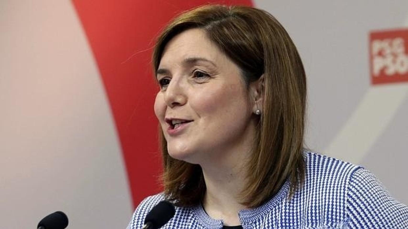 La presidenta de la gestora del PSOE en Galicia.