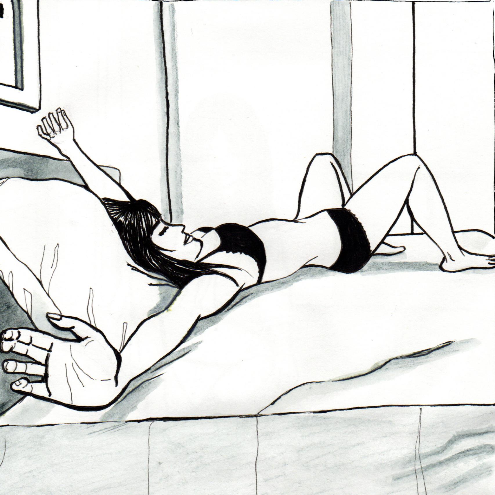 Ilustración de A solas, de Idalia Candelas.